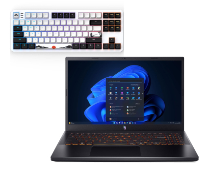 Laptop Acer Nitro V15 Ryzen 7-7445HS/16GB/512/Win11 RTX4050 165Hz Zestaw